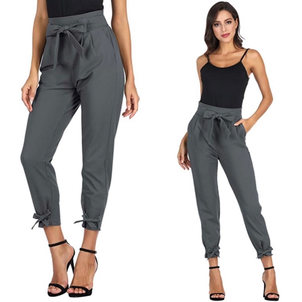 💫WOMENS High Waist Pencil Pants with Bow Ties💫